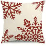 Red Snowflake Christmas Tree Pillow Cover  Festive Holiday Cushion Decor 8