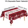 Merry Christmas PE Tablecloth Waterproof Holiday Party Table Cover 6