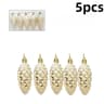 5PCS Painted Pine Cone Christmas Tree Ornaments  Festive Hanging Holiday Decor 6