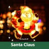 LED Christmas Window Hanging Light With Suction Cup Festive Holiday Decor 9