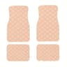 4PCS Universal PU Leather Waterproof Car Floor Mats Set 8