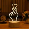3D Acrylic LED Night Light USB Powered Neon Sign Lamp For Bedroom And Party Decor 9