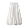 Womens Vintage High Waist Balloon Maxi Skirt Flowy ALine Y2K Puff Skirt 8