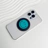 Cute Happy Face Magnetic Phone Grip Holder With Foldable Stand For MagSafe 8