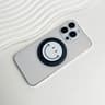 Cute Happy Face Magnetic Phone Grip Holder With Foldable Stand For MagSafe 10