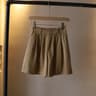 Womens High Waist Washed Cotton Shorts  Loose Wide Leg Summer Casual Pants 12