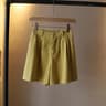 Womens High Waist Washed Cotton Shorts  Loose Wide Leg Summer Casual Pants 6