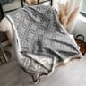 Reversible Ethnic Print Pashmina Shawl Scarf With Soft Warm Fringe Design 9