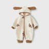 Cozy Animal Print Hooded Baby Romper For Autumn And Winter 7