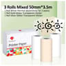 Portable Mini Thermal Printer 300 DPI Inkless Pocket Printer With Bluetooth And SelfAdhesive Paper 13