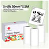 Portable Mini Thermal Printer 300 DPI Inkless Pocket Printer With Bluetooth And SelfAdhesive Paper 8