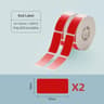 14 X 30mm FadeResistant Color Thermal Transfer Label Tape For B18 Label Printer 8