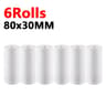 80mm Thermal Receipt Paper Rolls For Clear Inkless Business Printing 7