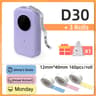 D30 Mini Wireless Bluetooth Thermal Label Maker Portable Inkless Sticker Printer 8