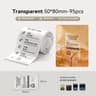 Transparent Thermal Adhesive Label Stickers 3050mm For Portable Label Printers 8