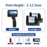 1755PLUS 127mm Portable Handheld Inkjet Printer For QR Codes Barcodes And Batch Date Printing 6
