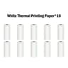 10 Rolls White SelfAdhesive Thermal Sticker Paper 57mm For Mini Photo Printers 6