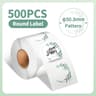 Waterproof White Round Thermal Label Stickers For Shipping And Product Packaging 6