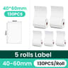 40 X 30mm White Thermal Label Stickers For M108 M110 M120 M200 M220 M221 Printers 7