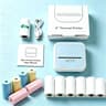 Portable Wireless Mini Thermal Photo Printer With 12 Paper Rolls And USB Charging 7