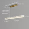 Luxury Natural Marble LED Linear Pendant Light For Dining Room And Kitchen Island 6