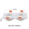 Square Recessed Ceiling Spotlight Frame GU10 MR16 With 276 Inch Cutout 13