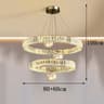 Luxury Crystal Pendant Chandelier Ceiling Light For Living Room And Bedroom 9