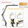 Adjustable LED ClipOn Desk Lamp With Folding Metal Arm 3 Color Modes And Dimmable Lighting 6