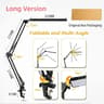 Adjustable LED ClipOn Desk Lamp With Folding Metal Arm 3 Color Modes And Dimmable Lighting 7