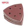 90 X 90mm Triangle Sanding Sheets 6Hole Hook And Loop Sandpaper For Woodworking 102050PCS 8