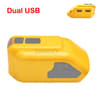 18V 20V Battery Adapter With USB Type C DC 12V Output And LED Work Light 8