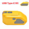 18V 20V Battery Adapter With USB Type C DC 12V Output And LED Work Light 6