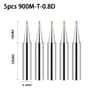 5PCS 900MT Soldering Iron Tips Set For Precision Electronics Repair 8