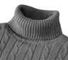 Mens Turtleneck Sweater Casual Knitted Rollneck Warm Jumper 5