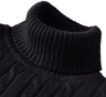 Mens Turtleneck Sweater Casual Knitted Rollneck Warm Jumper 7