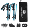 Ultralight Foldable Trekking Poles Set 2PCS Telescopic Nordic Walking Sticks For Hiking Outdoor Adv 2