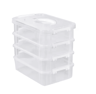 Transparent Stackable Building Blocks Storage Box With Grid Drawers 2