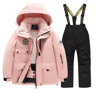 Childrens Winter Ski Suit Windproof Waterproof Snow Jacket For Boys And Girls 6