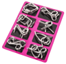 Stainless Steel Chinese Ring Puzzle IQ Brain Teaser For Logical Thinking Skill Development 9