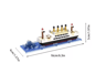 Micro Particle Building Block Titanic Cruise Ship Model Giant Assembly Puzzle Toy For Kids 2