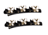 Sparkling Crystal Rhinestone Clover Hair Clips Braided Hairpins For Women And Girls 7