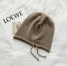 Womens Baggy Slouchy Beanie Warm Knitted Drawstring Winter Hat 4