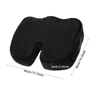 U Shaped Breathable Seat Cushion Wave Sponge Massage Cushion For Coccyx And Buttock Pressure Relief 4