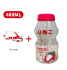 480ml Kawaii Milk Carton Water Bottle Cute Plastic Drinking Bottle With Cup And Strap 4
