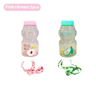 480ml Kawaii Milk Carton Water Bottle Cute Plastic Drinking Bottle With Cup And Strap 6