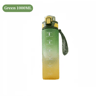 1000ml Gradient Sports Water Bottle Leak Proof Hydration Bottle With Time Marker And Hand Strap 2