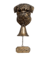 Dog Theme Welcome Doorbell 3D Funny Bulldog Head Cast Iron Resin Hanging Bell 11