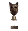 Dog Theme Welcome Doorbell 3D Funny Bulldog Head Cast Iron Resin Hanging Bell 6