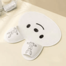 Silicone Rabbit Foot Washing Massage Mat Non Slip Shower Foot Scrubber For Dead Skin Removal 2
