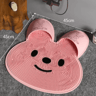 Silicone Rabbit Foot Washing Massage Mat Non Slip Shower Foot Scrubber For Dead Skin Removal 3